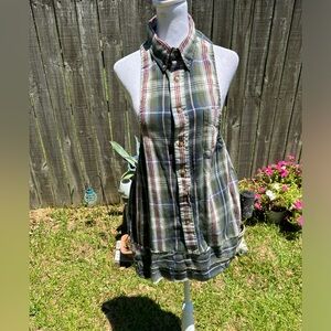 Grunge Shirt Custom Upcycle by Annie Fraley Free Size Grunge Campe